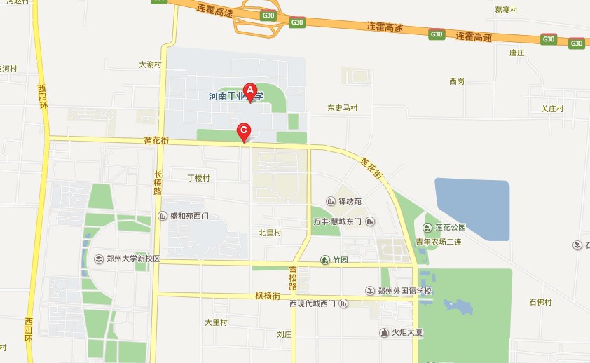 河南工业大学地图高清图片
